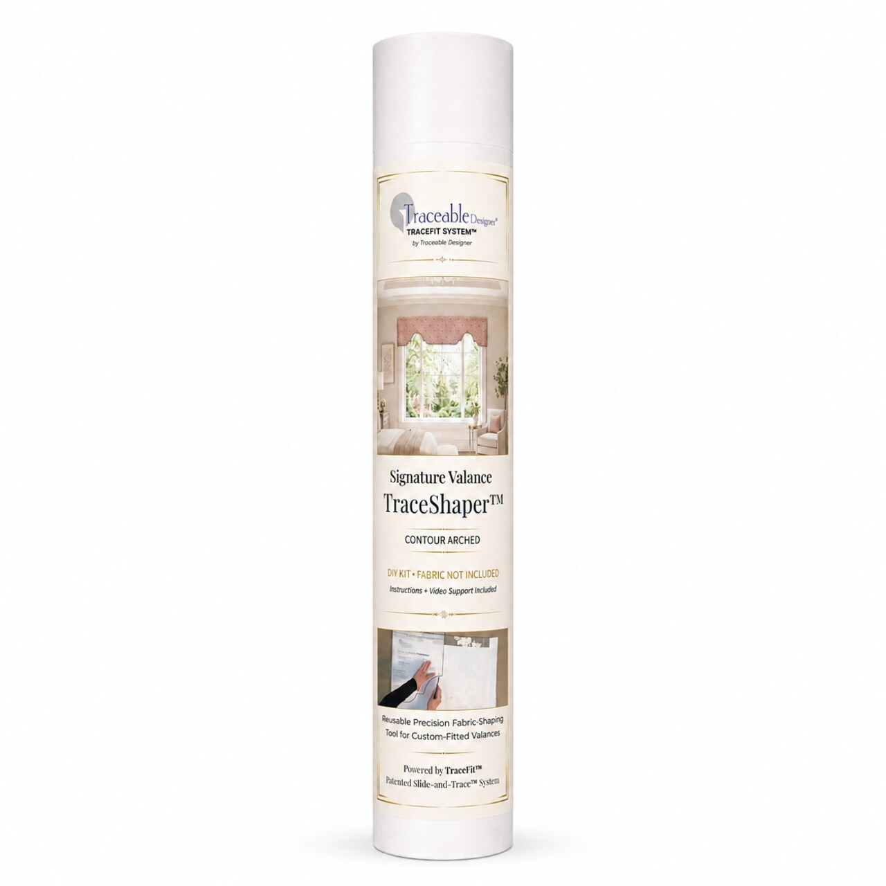 Traceable Designer Signature Contour Arched TraceShaper™ Kit, No-Sew Fabric Shaping Form